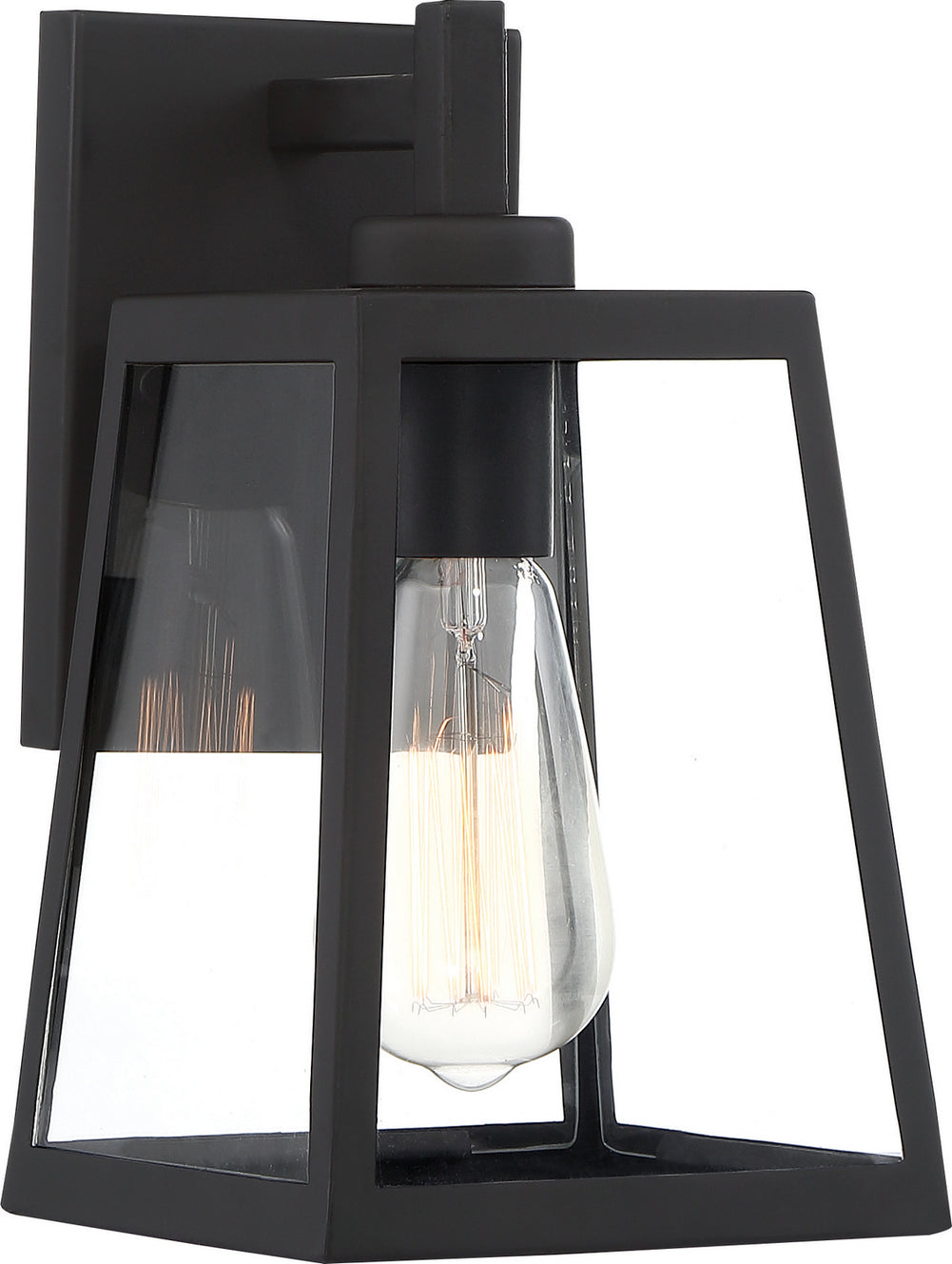 Nuvo Lighting - 60-6581 - One Light Outdoor Wall Lantern - Halifax - Matte Black