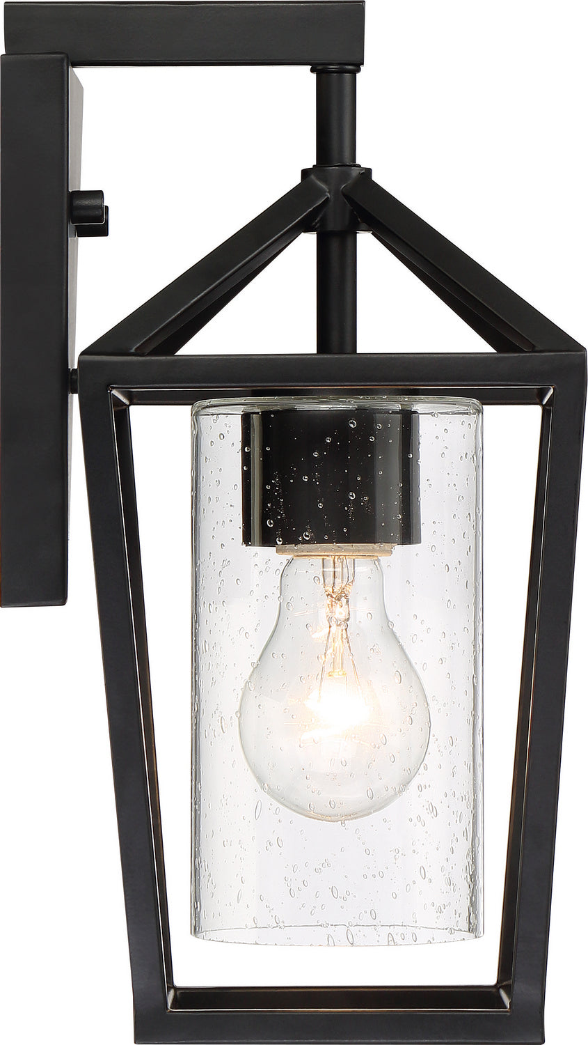 Nuvo Lighting - 60-6591 - One Light Outdoor Wall Lantern - Hopewell - Matte Black