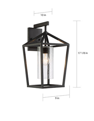 Nuvo Lighting - 60-6593 - One Light Outdoor Wall Lantern - Hopewell - Matte Black