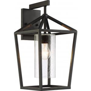 Nuvo Lighting - 60-6593 - One Light Outdoor Wall Lantern - Hopewell - Matte Black