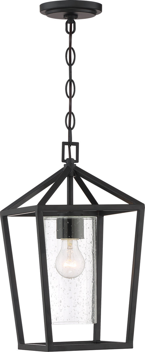 Nuvo Lighting - 60-6594 - One Light Hanging Lantern - Hopewell - Matte Black