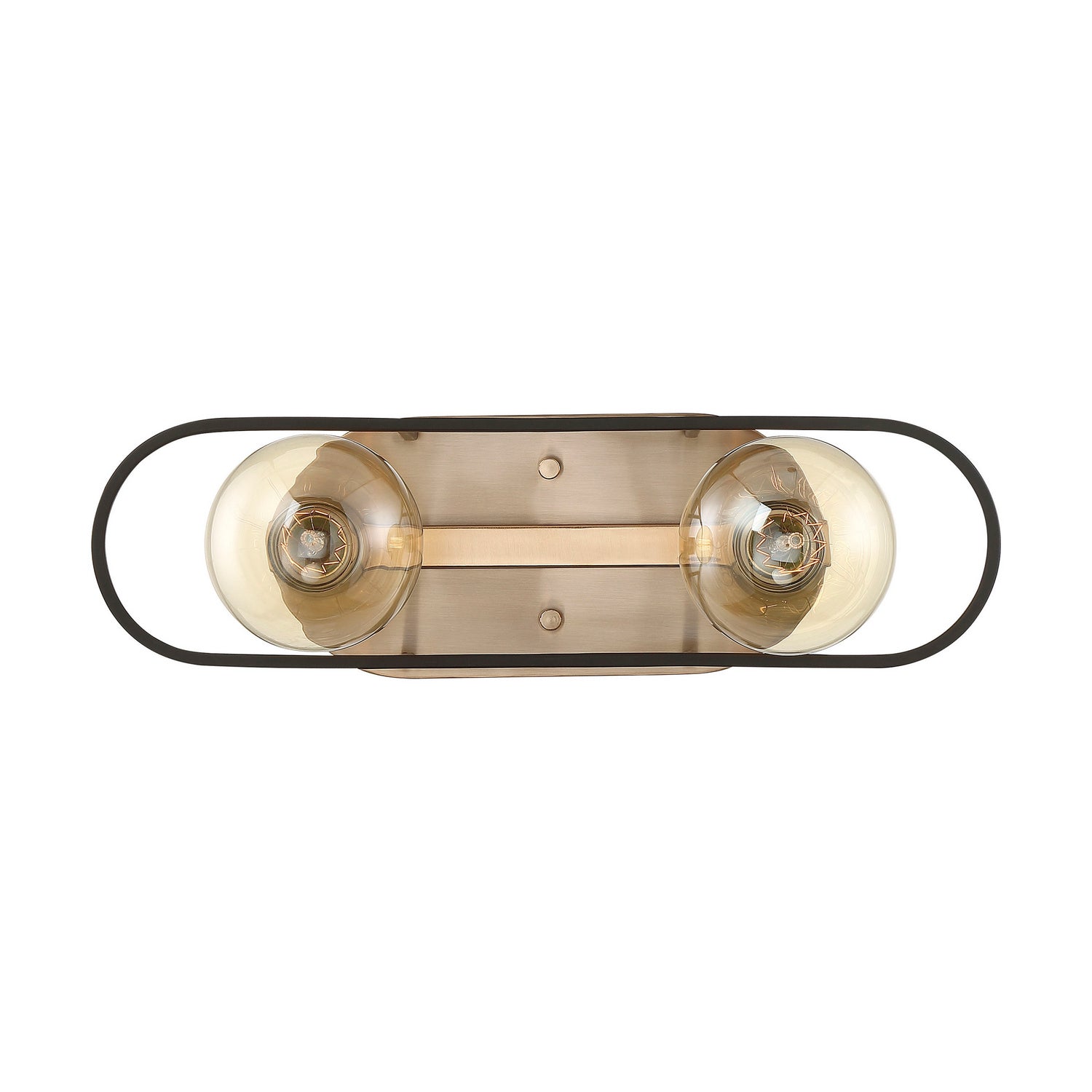 Nuvo Lighting - 60-6652 - Two Light Vanity - Chassis - Copper Brushed Brass / Matte Black