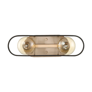 Nuvo Lighting - 60-6652 - Two Light Vanity - Chassis - Copper Brushed Brass / Matte Black