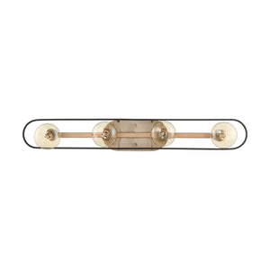 Nuvo Lighting - 60-6654 - Four Light Vanity - Chassis - Copper Brushed Brass / Matte Black