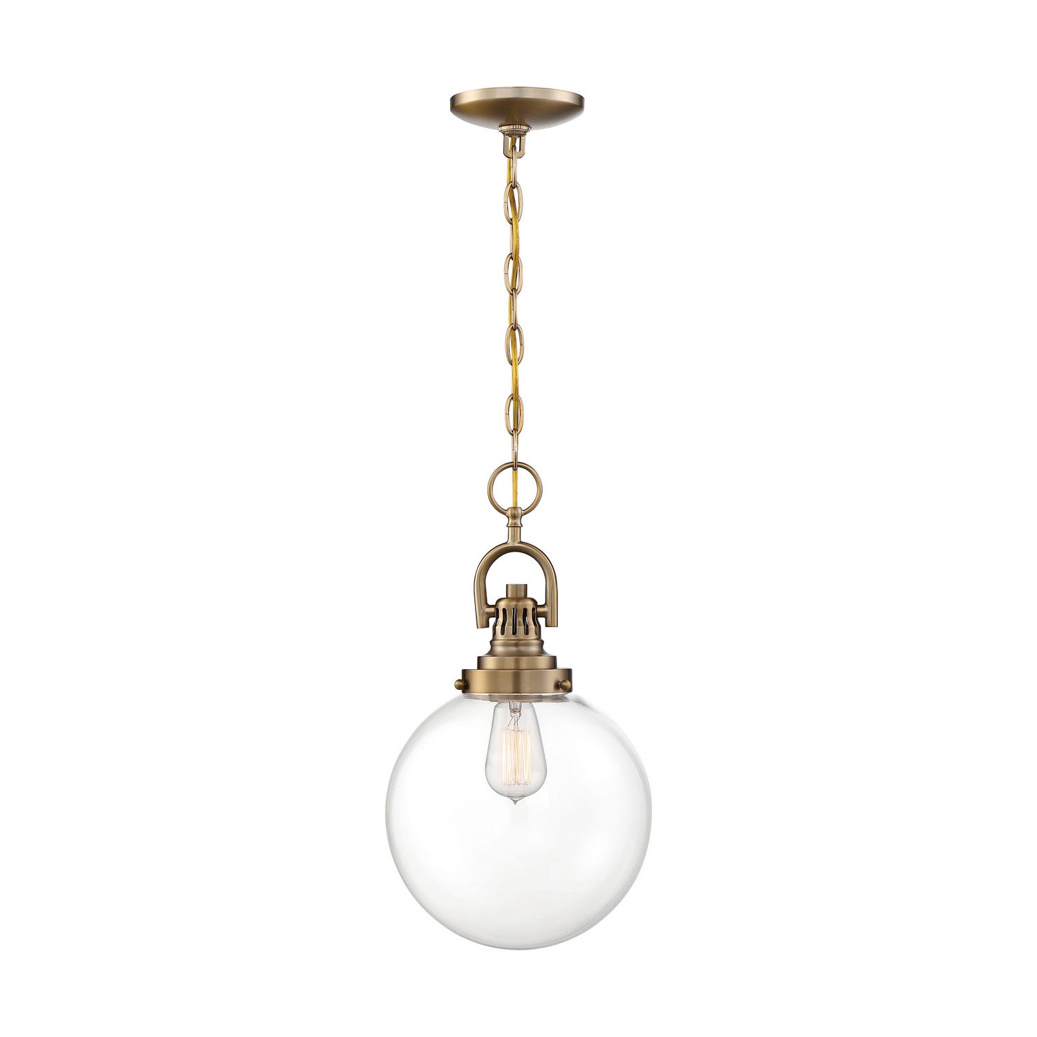 Nuvo Lighting - 60-6671 - One Light Pendant - Skyloft - Burnished Brass