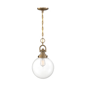 Nuvo Lighting - 60-6671 - One Light Pendant - Skyloft - Burnished Brass