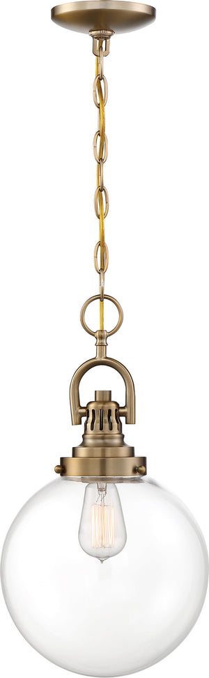 Nuvo Lighting - 60-6671 - One Light Pendant - Skyloft - Burnished Brass