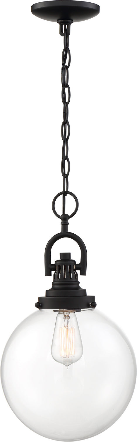 Nuvo Lighting - 60-6673 - One Light Pendant - Skyloft - Aged Bronze / Clear