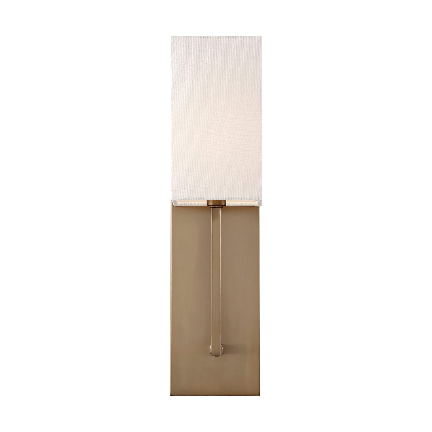 Nuvo Lighting - 60-6692 - One Light Wall Sconce - Vesey - Burnished Brass / White