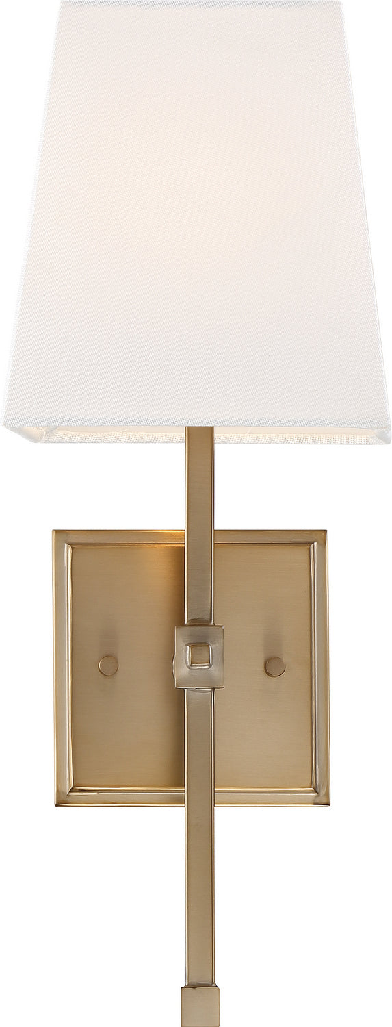 Nuvo Lighting - 60-6707 - One Light Vanity - Highline - Burnished Brass / White