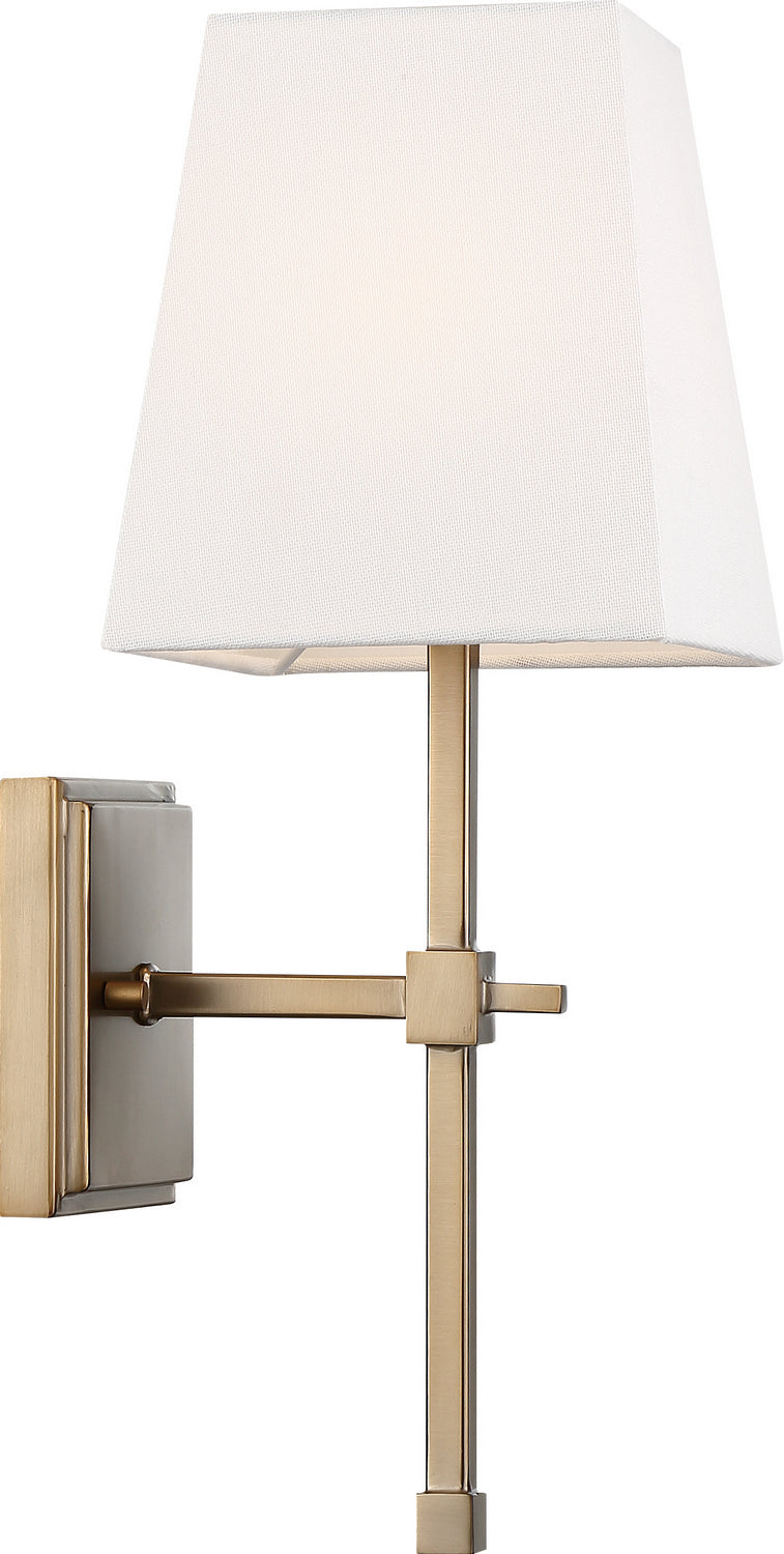 Nuvo Lighting - 60-6707 - One Light Vanity - Highline - Burnished Brass / White