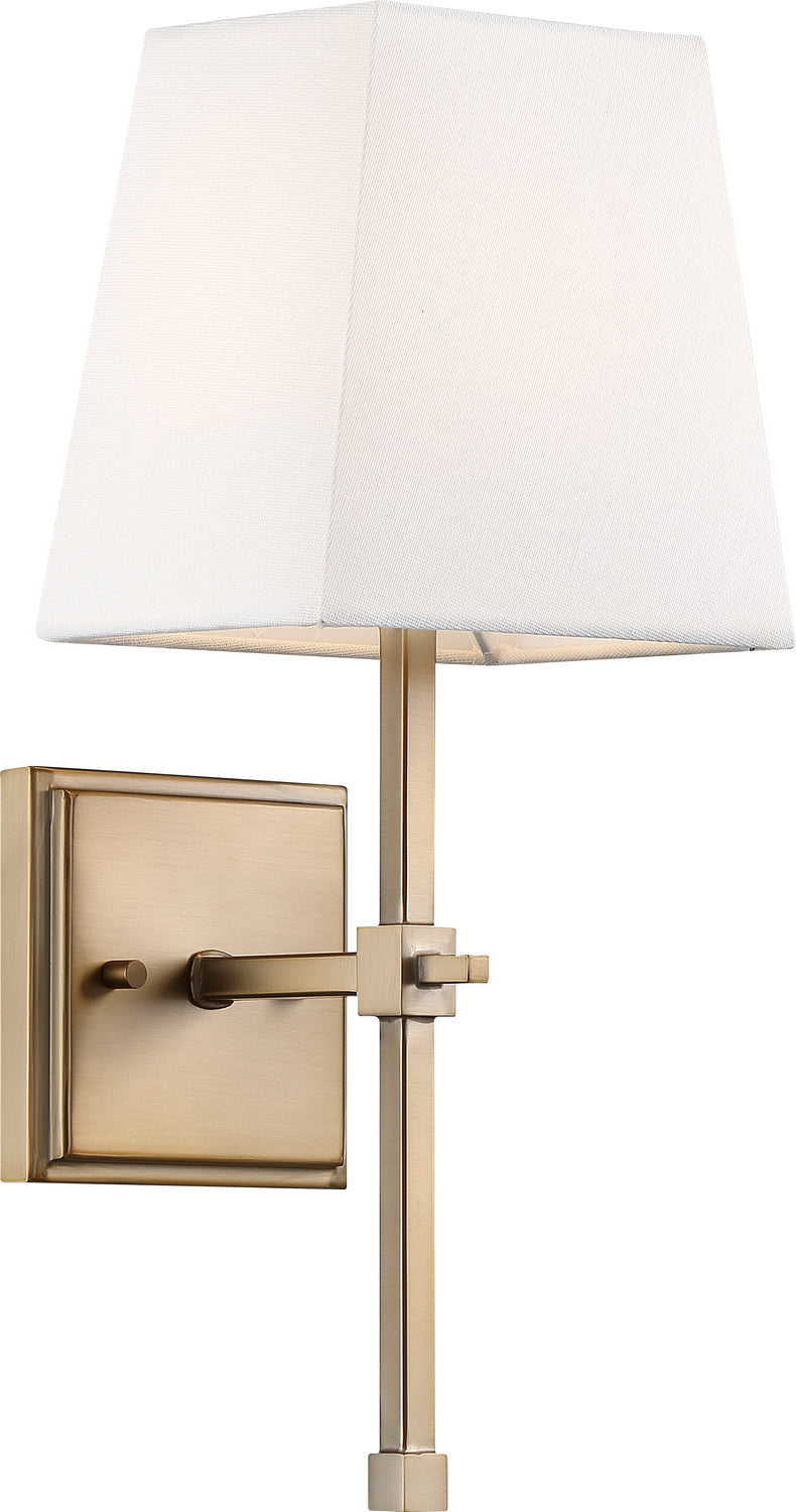 Nuvo Lighting - 60-6707 - One Light Vanity - Highline - Burnished Brass / White