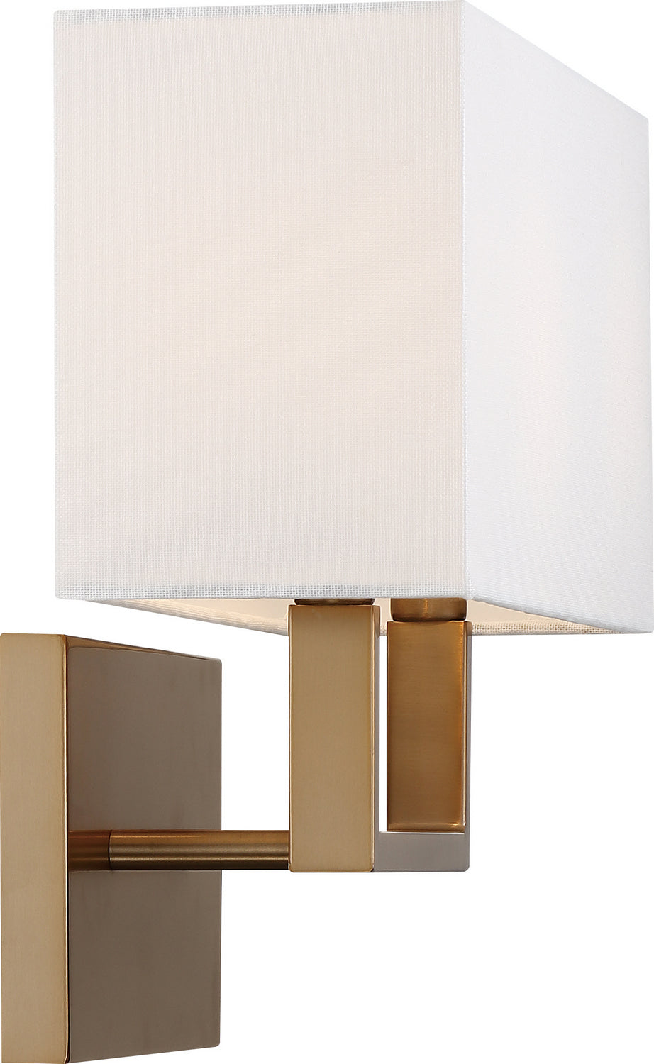 Nuvo Lighting - 60-6717 - Two Light Vanity - Tribeca - Burnished Brass / White