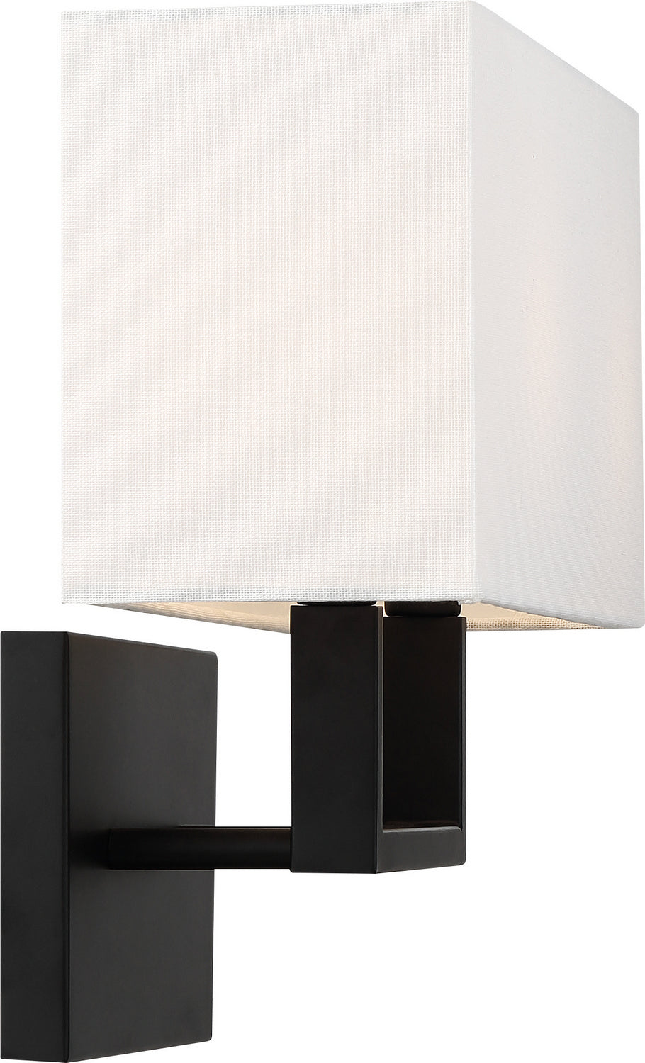 Nuvo Lighting - 60-6719 - Two Light Vanity - Tribeca - Aged Bronze / White Fabric