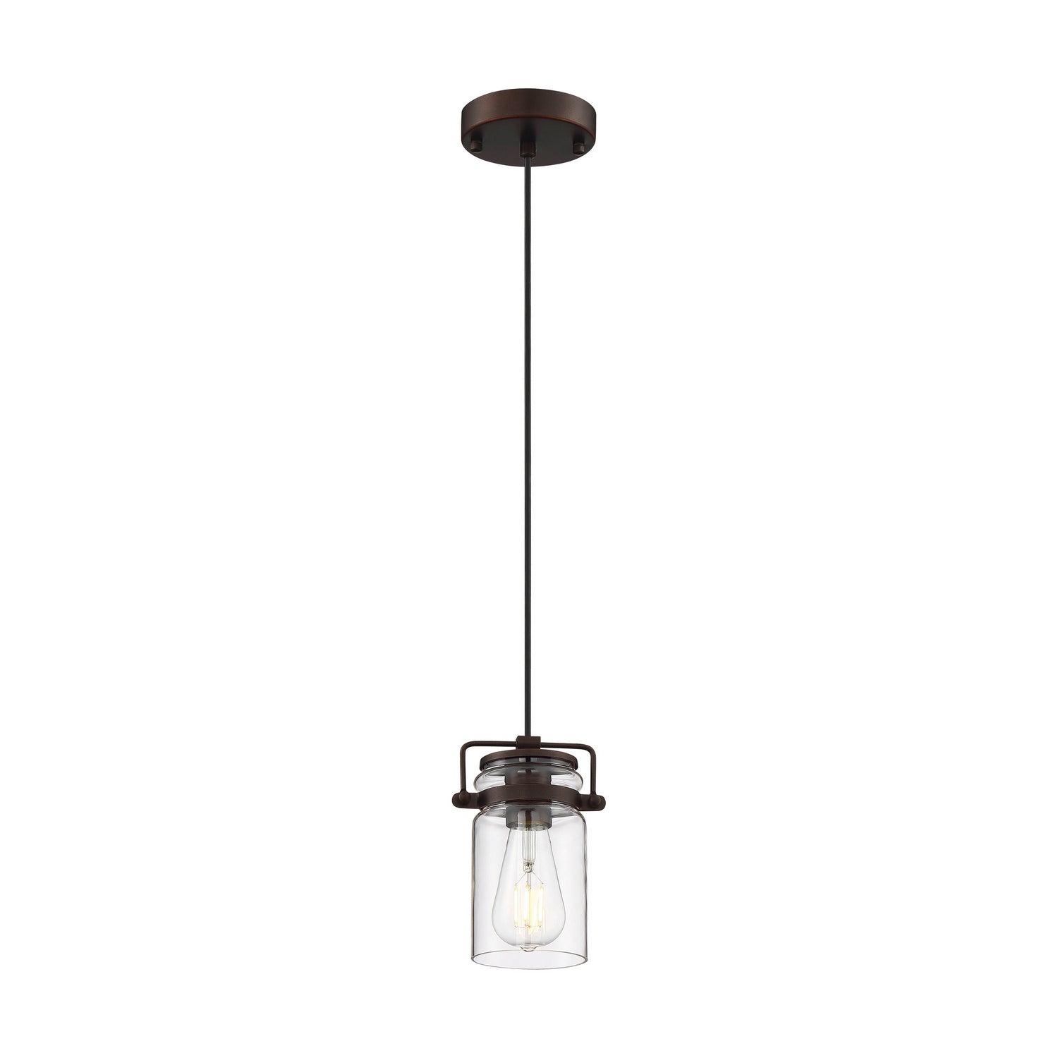 Nuvo Lighting - 60-6731 - One Light Mini Pendant - Antebellum - Mahogany Bronze / Clear Glass