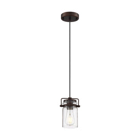 Nuvo Lighting - 60-6731 - One Light Mini Pendant - Antebellum - Mahogany Bronze / Clear Glass