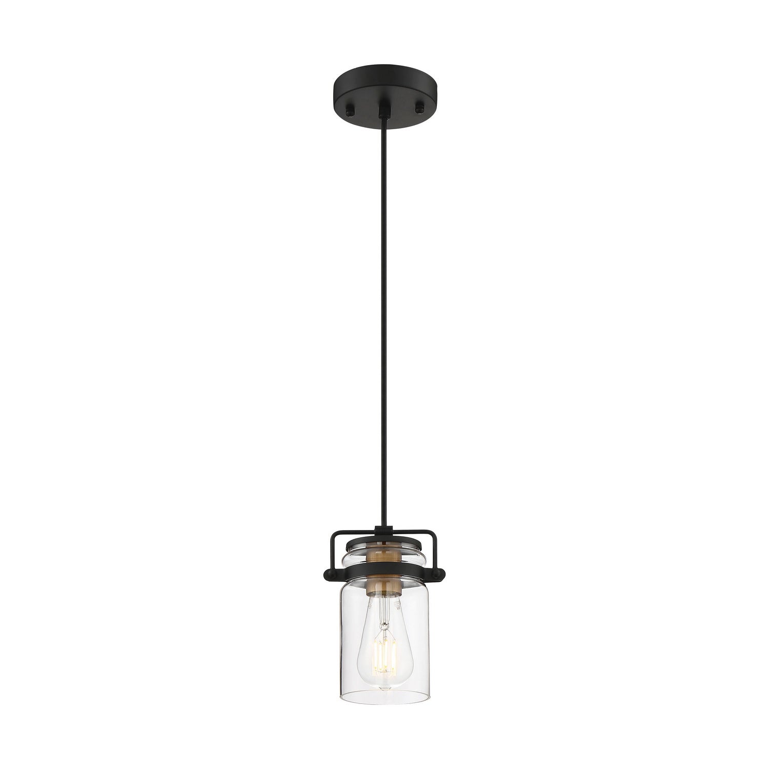 Nuvo Lighting - 60-6733 - One Light Mini Pendant - Antebellum - Black