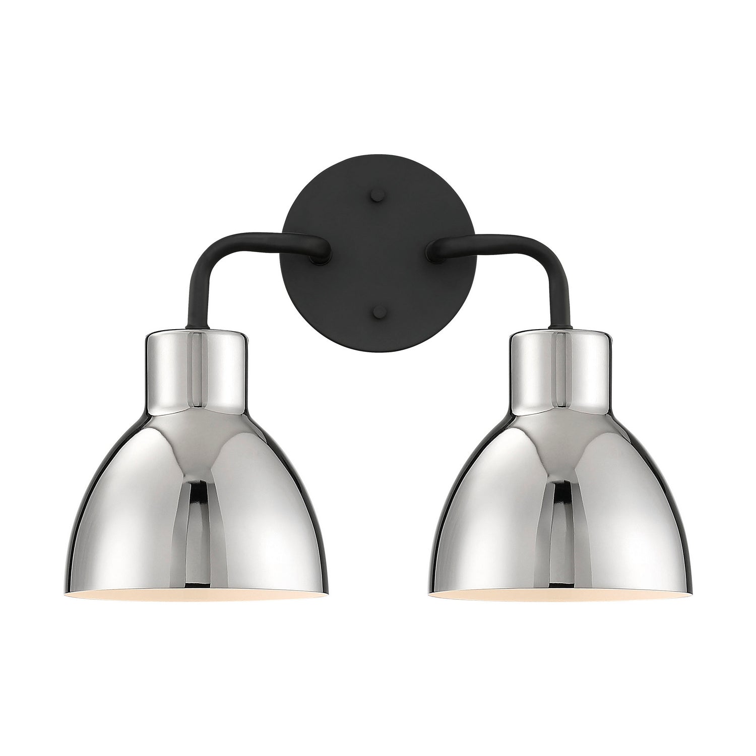 Nuvo Lighting - 60-6772 - Two Light Vanity - Sloan - Matte Black / Polished Nickel