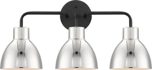 Nuvo Lighting - 60-6773 - Three Light Vanity - Sloan - Matte Black / Polished Nickel