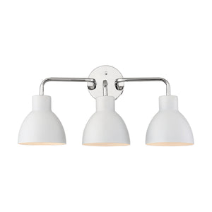 Nuvo Lighting - 60-6783 - Three Light Vanity - Sloan - Polished Nickel / White