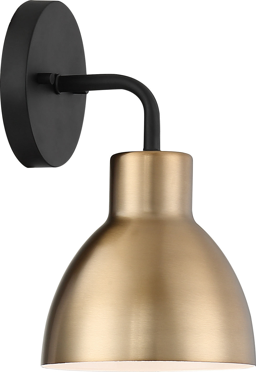 Nuvo Lighting - 60-6791 - One Light Vanity - Sloan - Matte Black / Burnished Brass