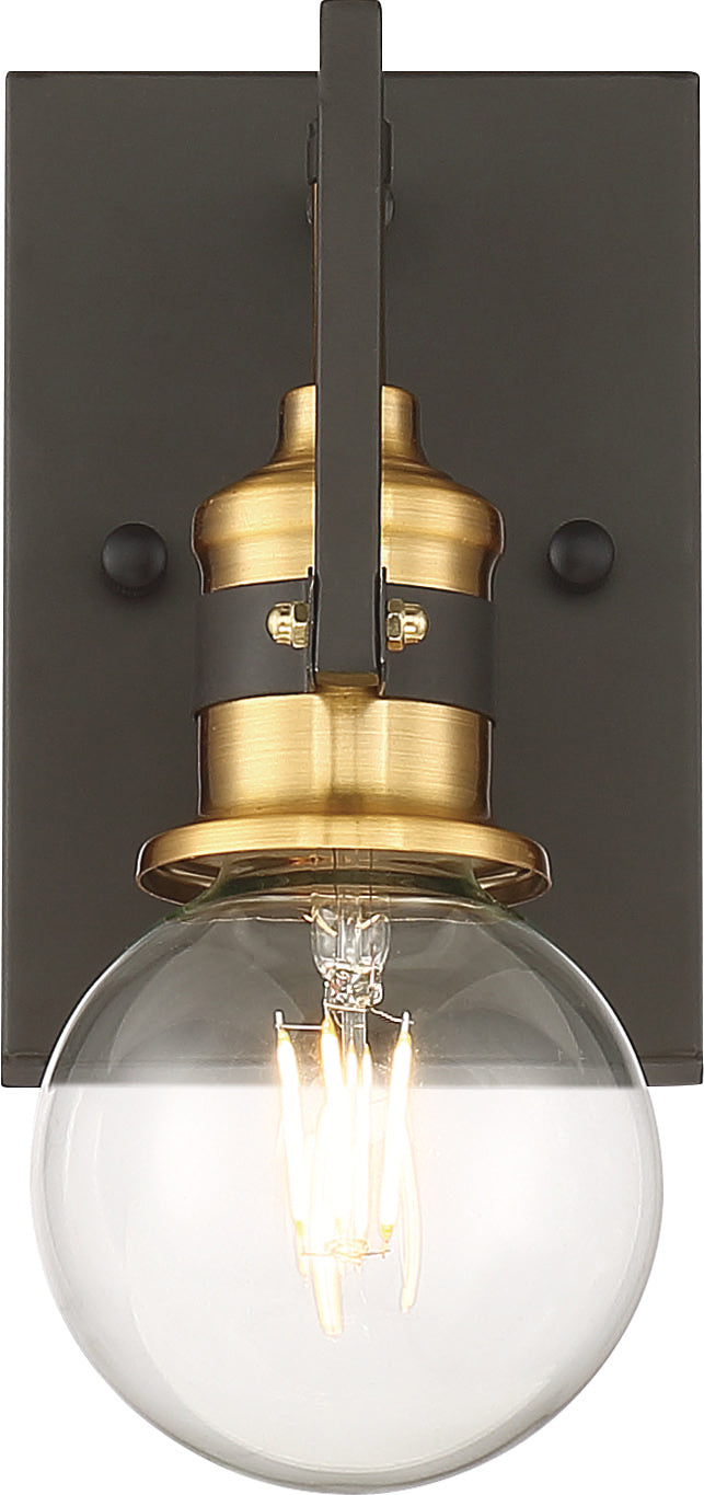 Nuvo Lighting - 60-6971 - One Light Vanity - Intention - Warm Brass / Black