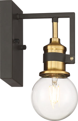 Nuvo Lighting - 60-6971 - One Light Vanity - Intention - Warm Brass / Black