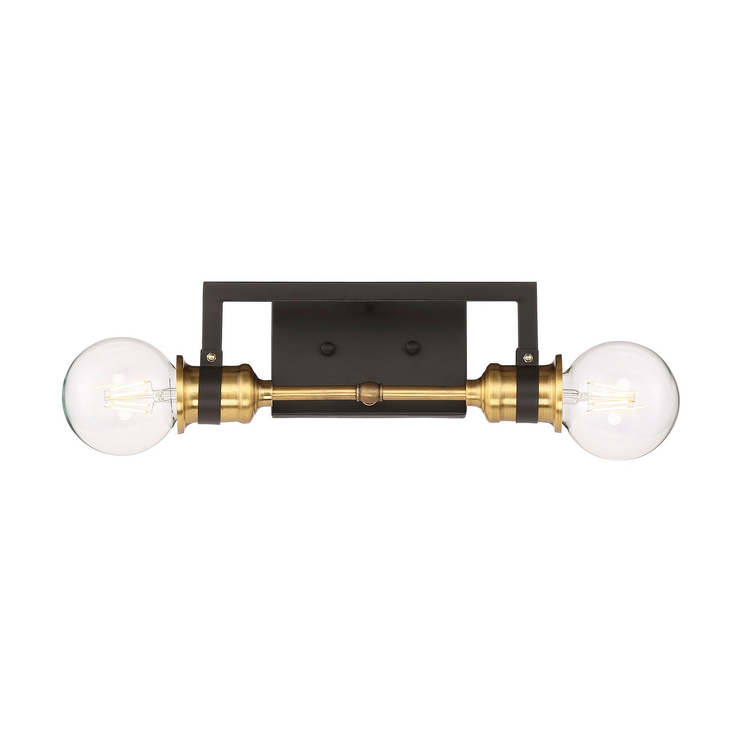 Nuvo Lighting - 60-6972 - Two Light Vanity - Intention - Warm Brass / Black