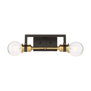 Nuvo Lighting - 60-6972 - Two Light Vanity - Intention - Warm Brass / Black