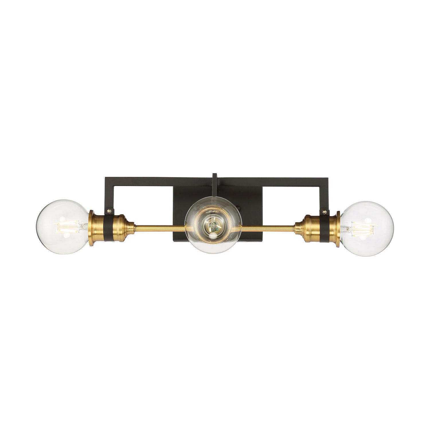 Nuvo Lighting - 60-6973 - Three Light Vanity - Intention - Warm Brass / Black