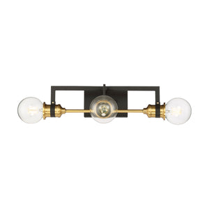 Nuvo Lighting - 60-6973 - Three Light Vanity - Intention - Warm Brass / Black