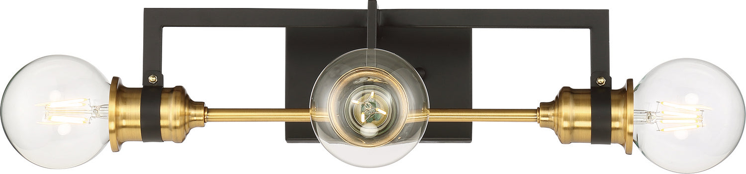 Nuvo Lighting - 60-6973 - Three Light Vanity - Intention - Warm Brass / Black