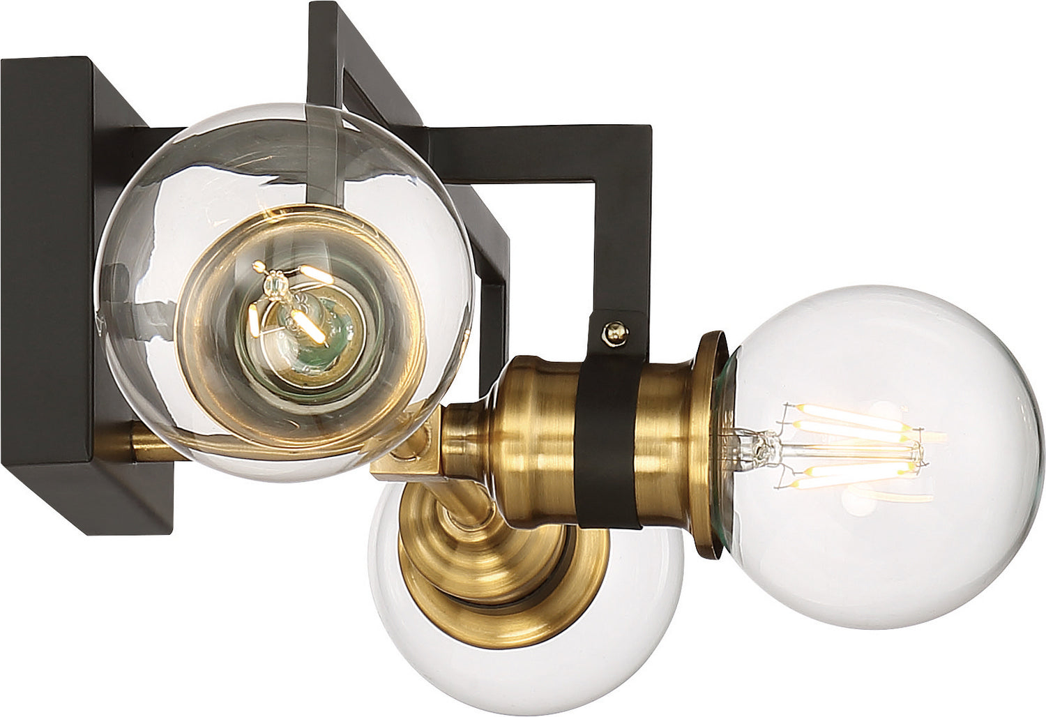 Nuvo Lighting - 60-6973 - Three Light Vanity - Intention - Warm Brass / Black