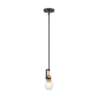 Nuvo Lighting - 60-6975 - One Light Mini Pendant - Intention - Warm Brass / Black