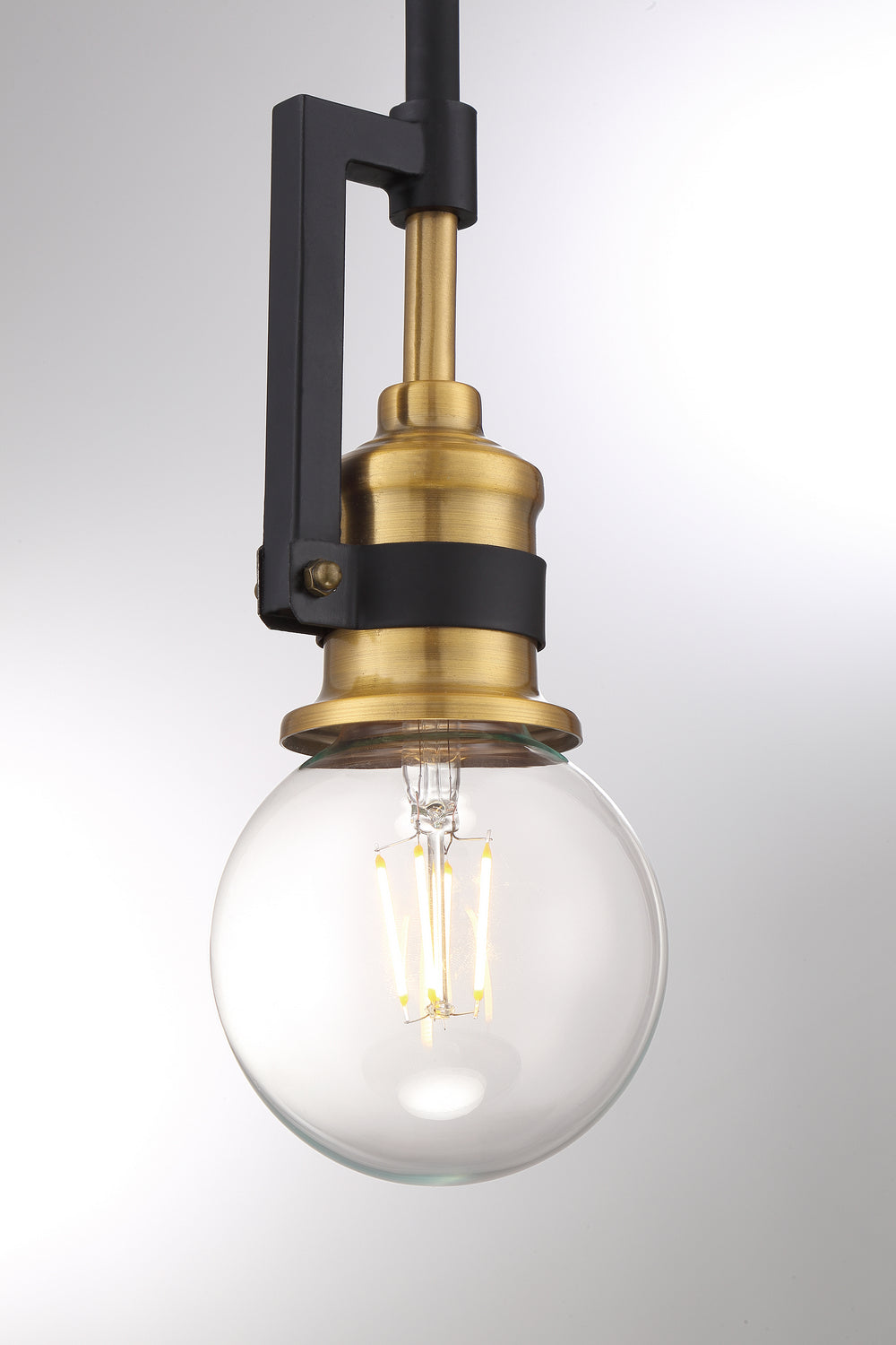 Nuvo Lighting - 60-6975 - One Light Mini Pendant - Intention - Warm Brass / Black