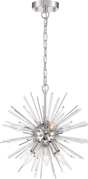 Nuvo Lighting - 60-6991 - Six Light Chandelier - Cirrus - Polished Nickel