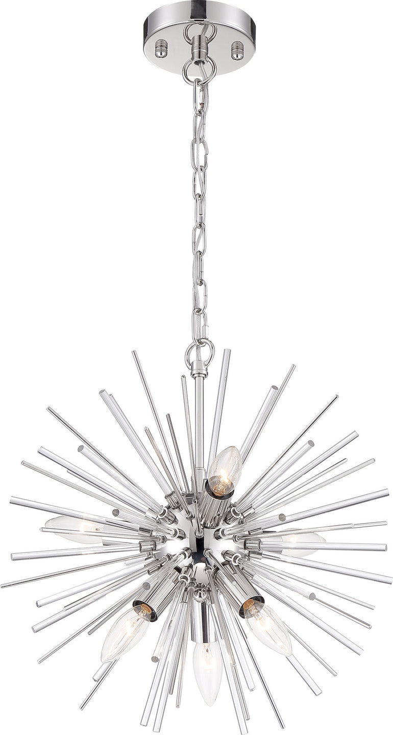 Nuvo Lighting - 60-6991 - Six Light Chandelier - Cirrus - Polished Nickel