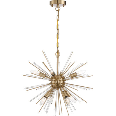 Nuvo Lighting - 60-6994 - Eight Light Chandelier - Cirrus - Vintage Brass