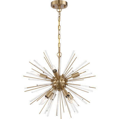 Nuvo Lighting - 60-6994 - Eight Light Chandelier - Cirrus - Vintage Brass