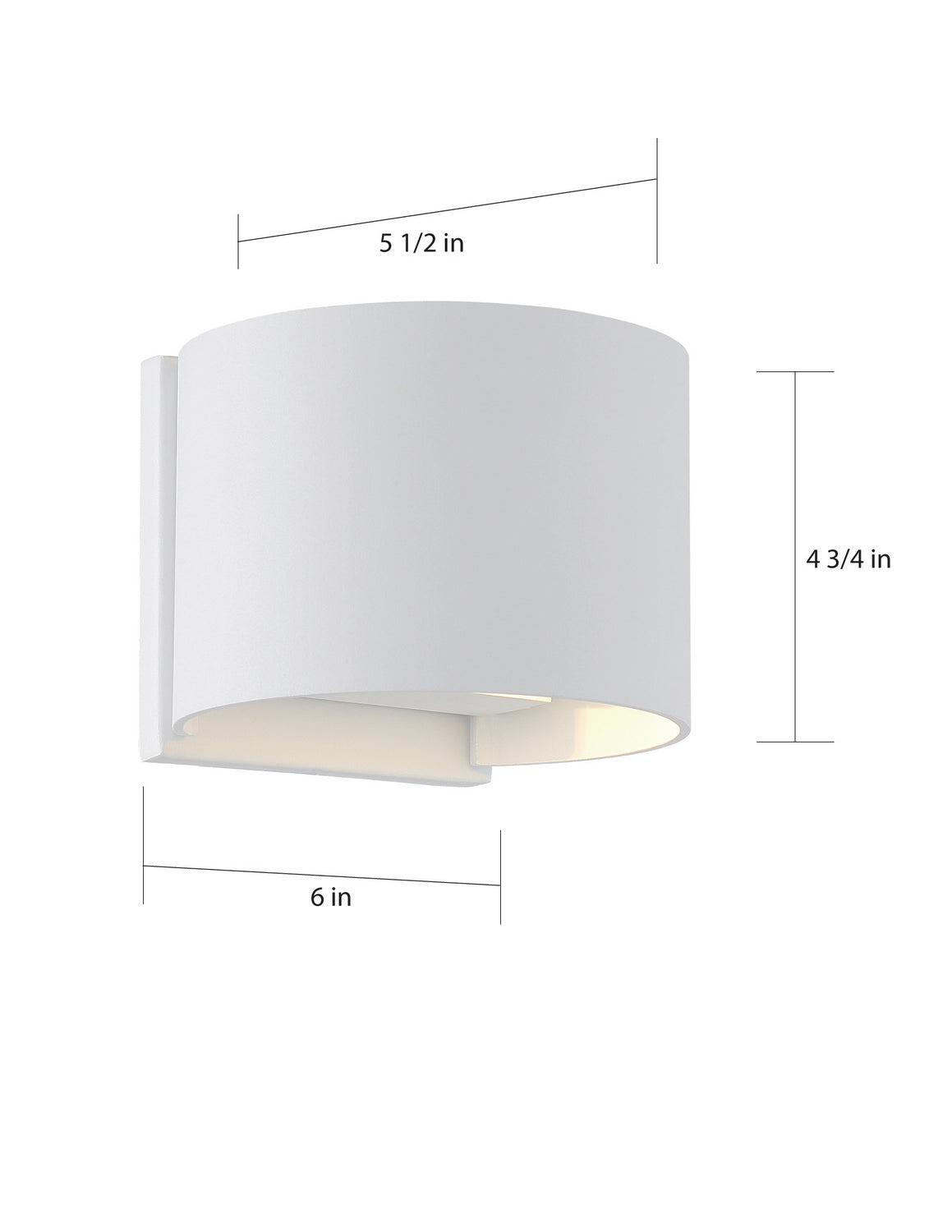 Nuvo Lighting - 62-1465 - LED Wall Sconce - Lightgate - Matte White