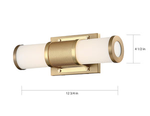 Nuvo Lighting - 62-1601 - LED Vanity - Caper - Brushed Brass