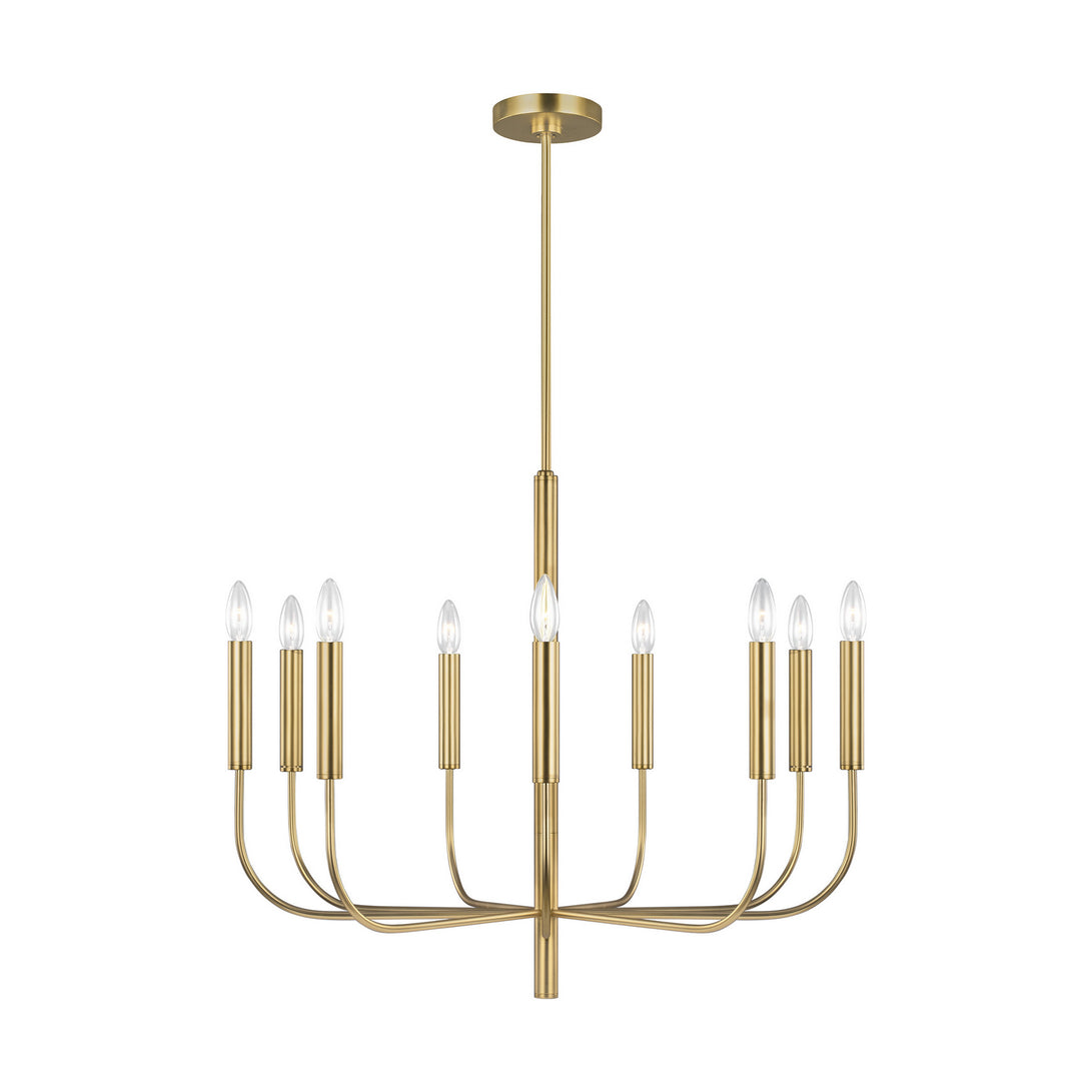 Visual Comfort Studio - EC1009BBS - Nine Light Chandelier - Brianna - Burnished Brass