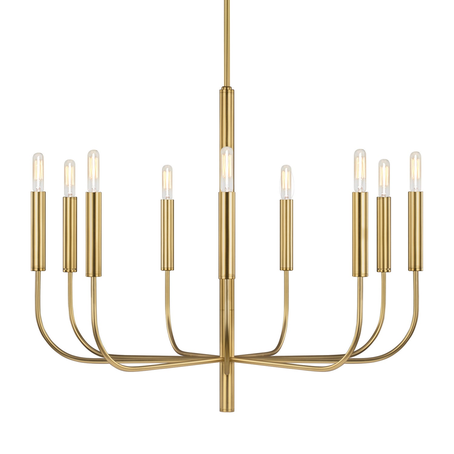 Visual Comfort Studio - EC1009BBS - Nine Light Chandelier - Brianna - Burnished Brass