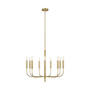 Visual Comfort Studio - EC1009BBS - Nine Light Chandelier - Brianna - Burnished Brass