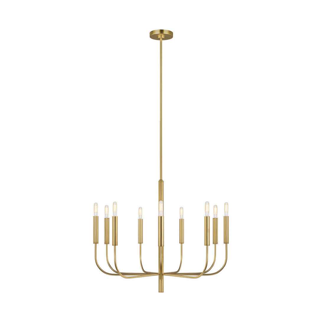 Visual Comfort Studio - EC1009BBS - Nine Light Chandelier - Brianna - Burnished Brass