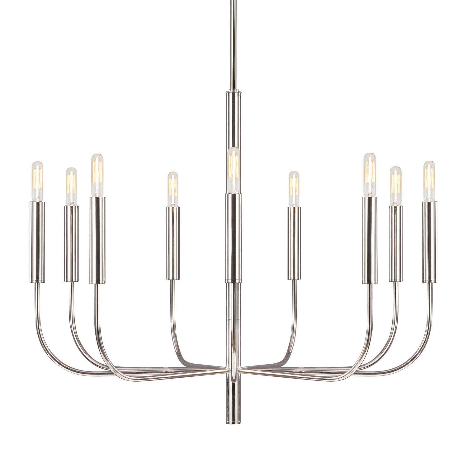 Visual Comfort Studio - EC1009PN - Nine Light Chandelier - Brianna - Polished Nickel