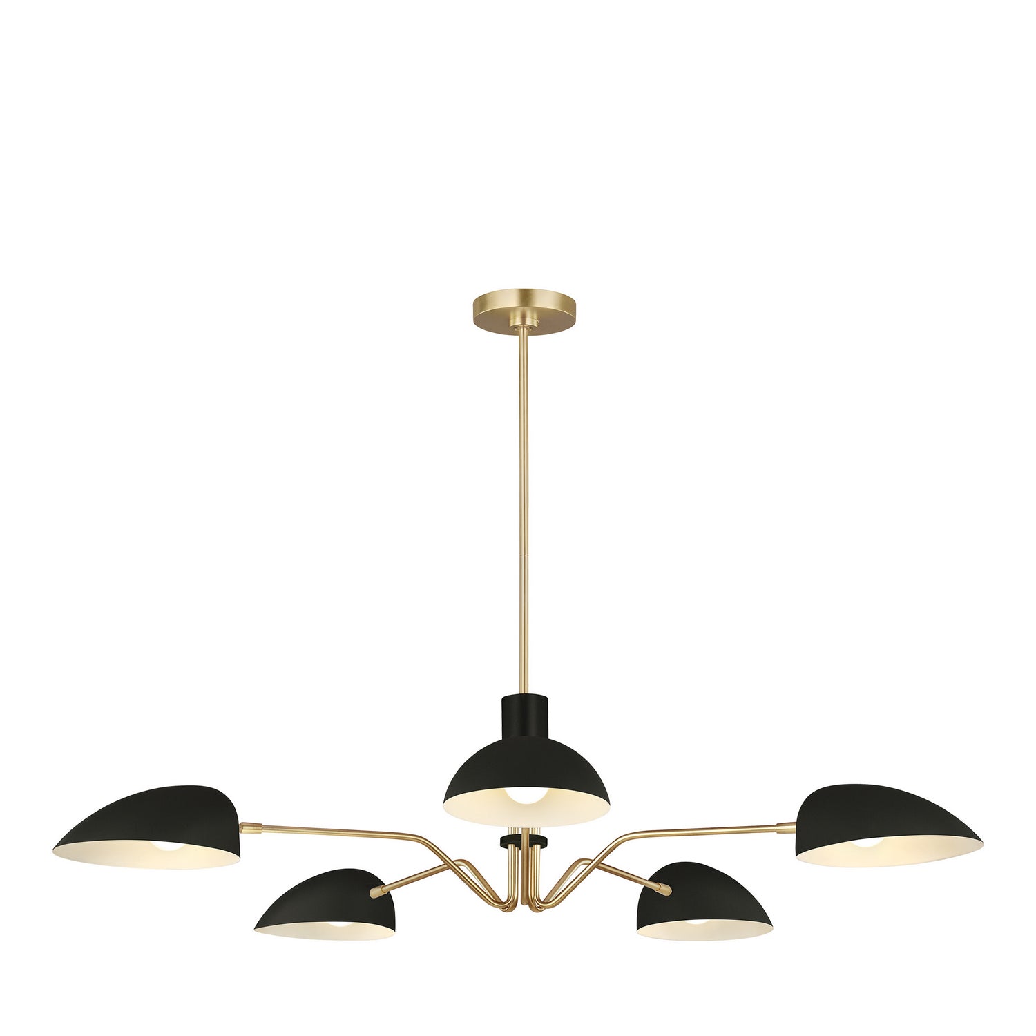 Visual Comfort Studio - EC1025MBK - Five Light Chandelier - Jane - Midnight Black