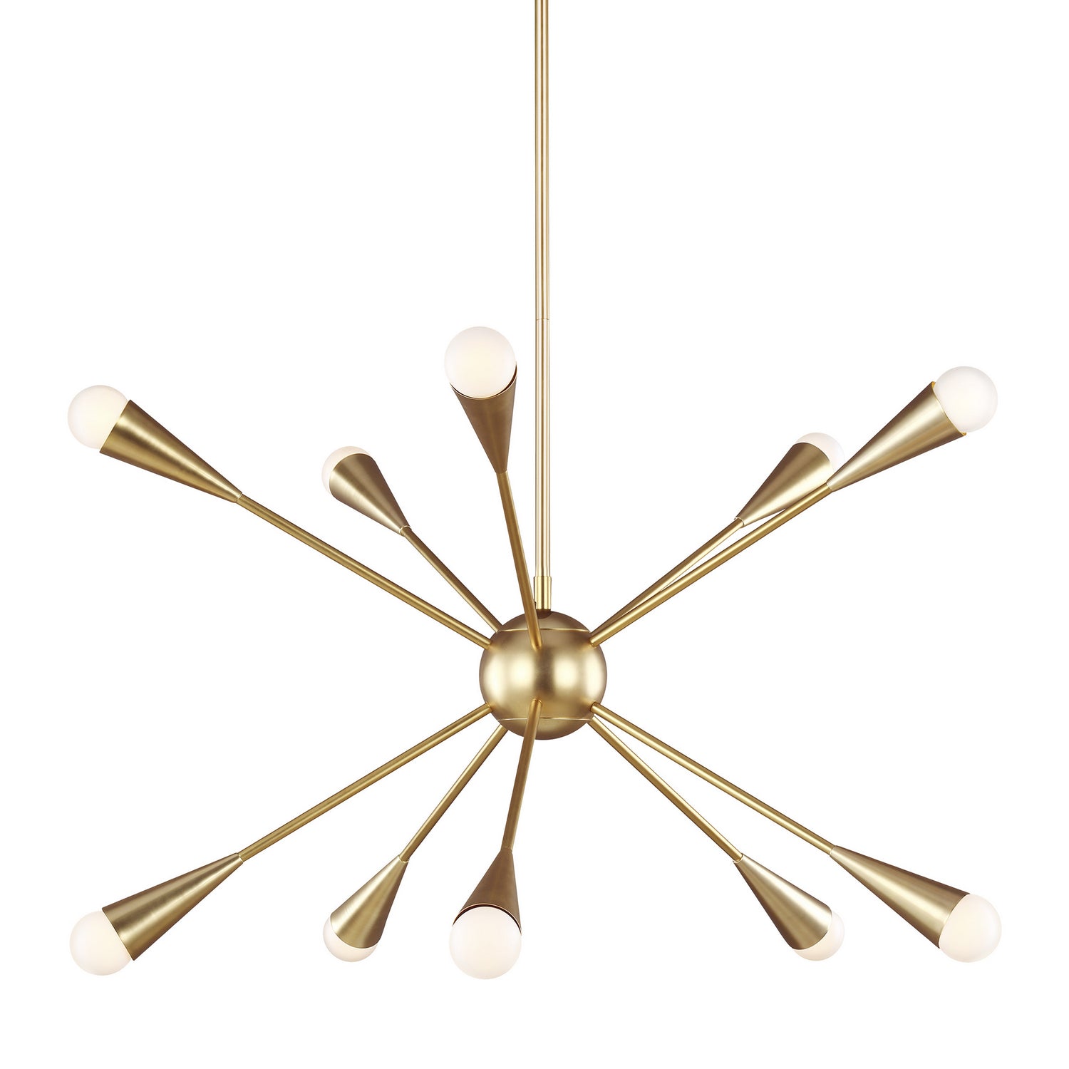 Visual Comfort Studio - EC10310BBS - Ten Light Chandelier - Jax - Burnished Brass