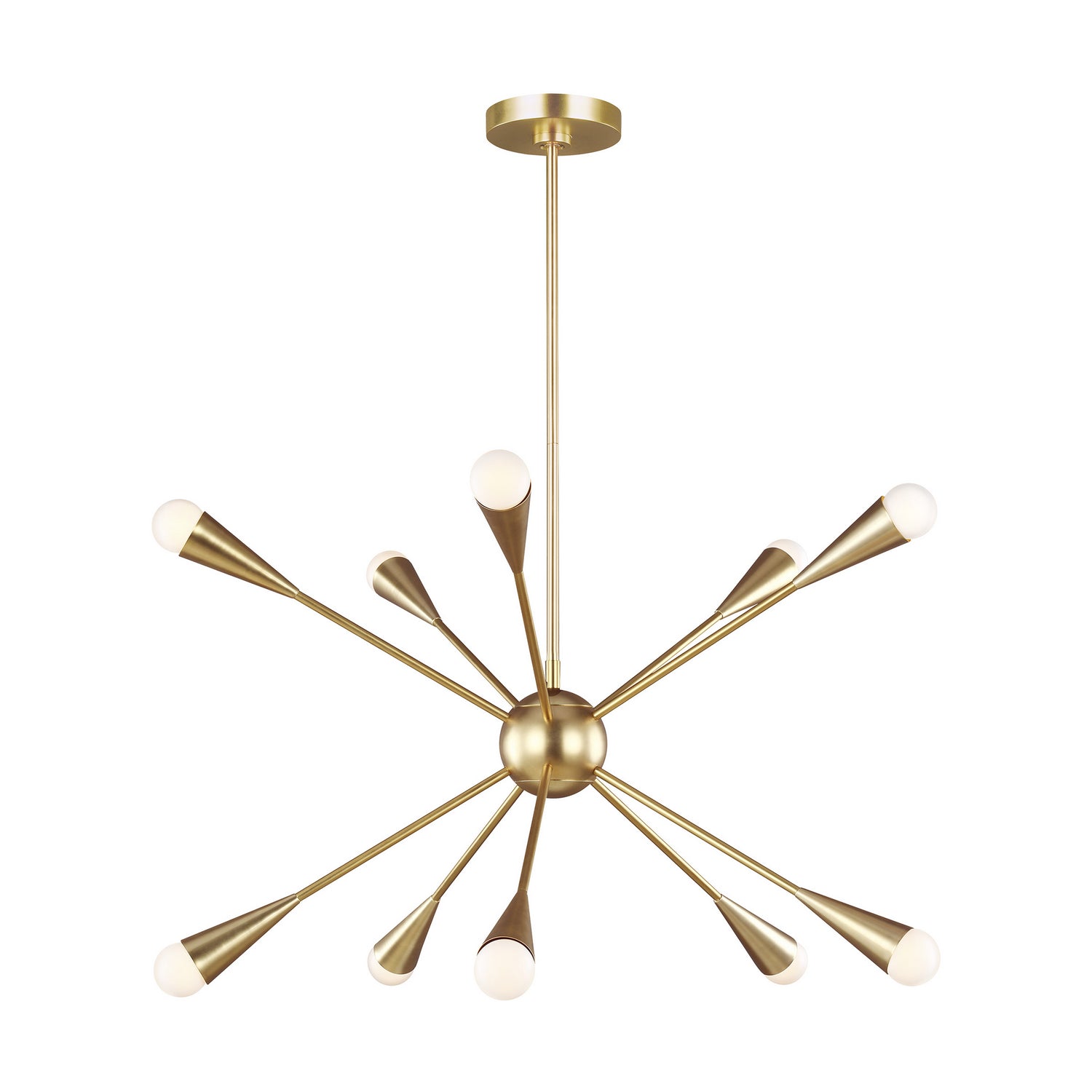 Visual Comfort Studio - EC10310BBS - Ten Light Chandelier - Jax - Burnished Brass