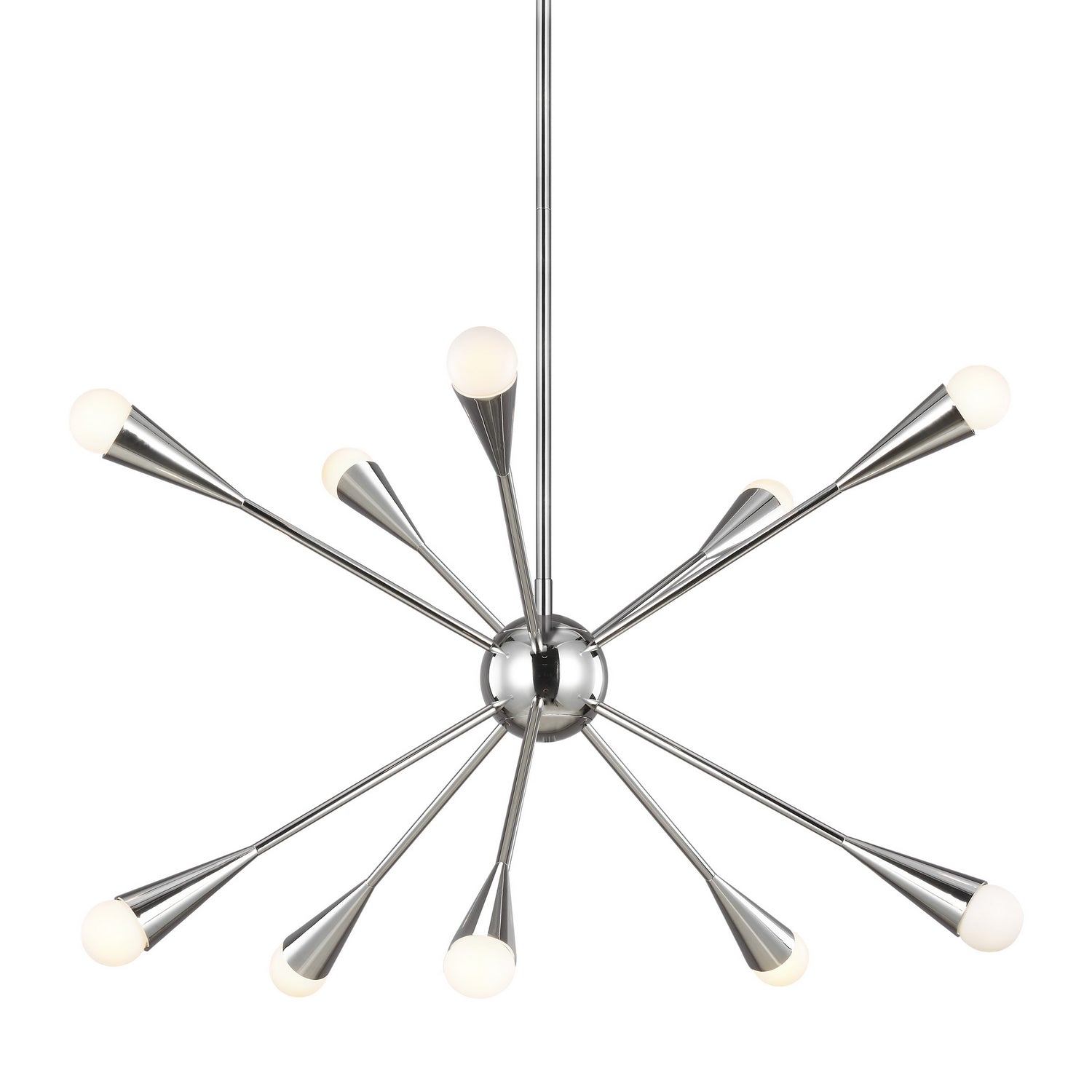 Visual Comfort Studio - EC10310PN - Ten Light Chandelier - Jax - Polished Nickel